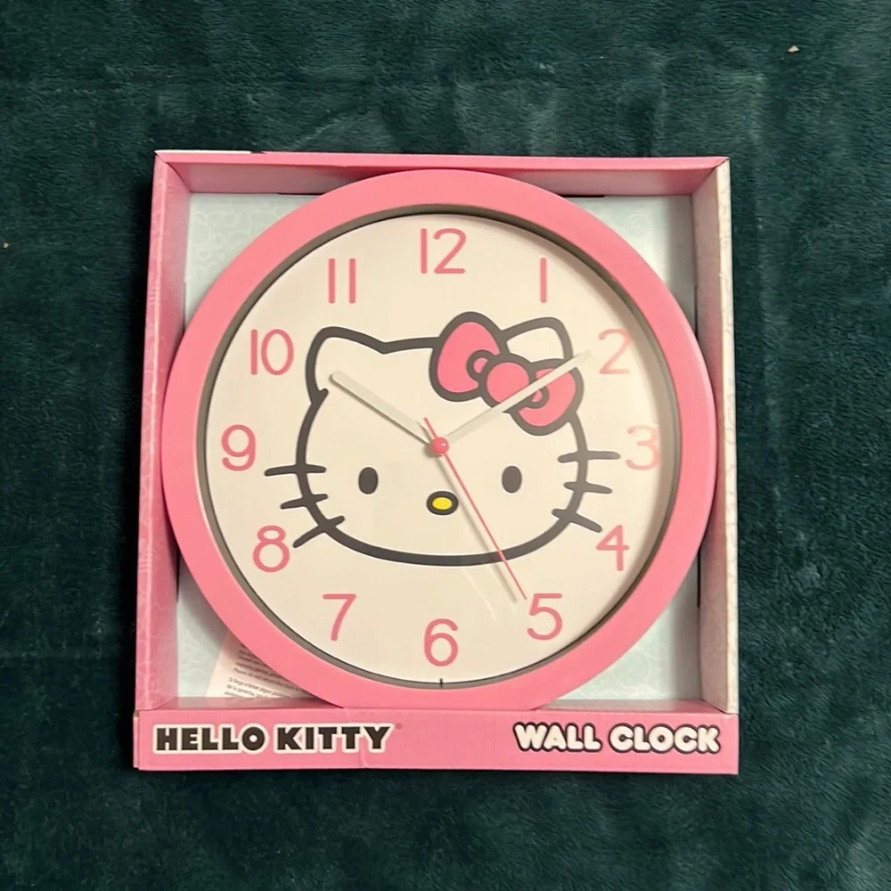 Hello Kitty 10” wall clock, New in original packaging